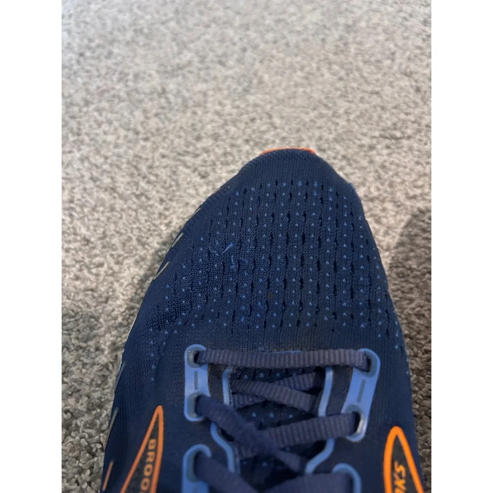 Brooks Glycerin GTS 20 Mens Running Shoes Navy Blue Orange Support‎ Sneakers